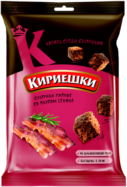 Сухарики ржаные КИРИЕШКИ Бекон